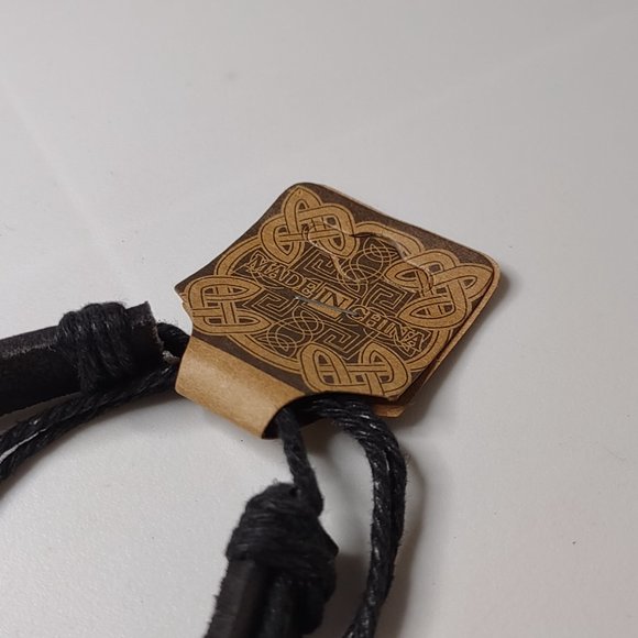 Catholic Black Band Bracelet With Tags - Picture 4 of 12